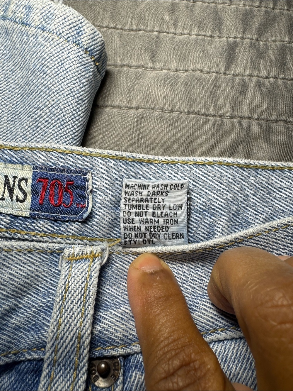 Men's Denim BUGLE BOY 705 Blue Jeans * Light Wash 38 x 32 vintage 90’s grunge! - Picture 8 of 8